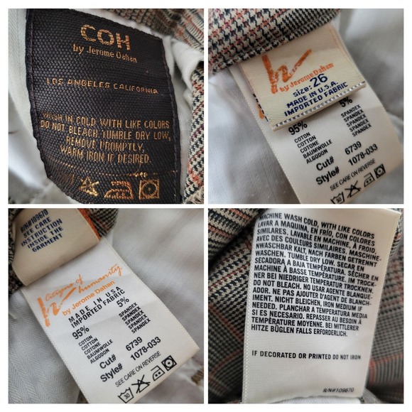 Citizens Of Humanity Luxury Denim Plaid Lowrise Ankle Jeans by Jerome Dahan✨️26 - Picture 5 of 9